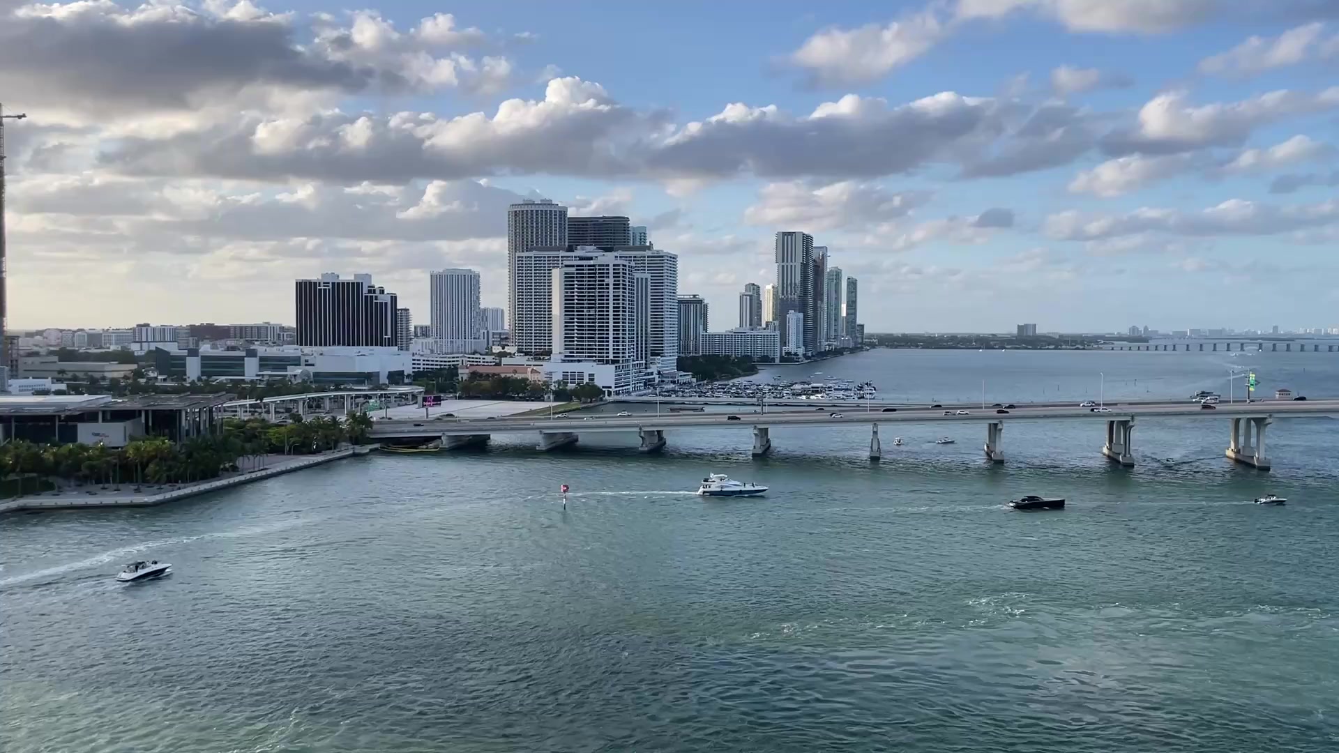 Aerial view of the Miami skyline